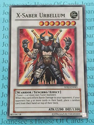 X-Saber Urbellum 5DS2-EN043 Super Rare Yu-Gi-Oh Card (U) New-image