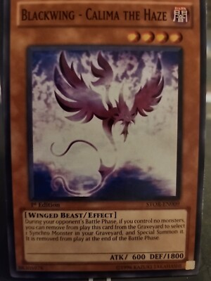 Blackwing - Calima the Haze - 1st Edition - Yugioh Dark Monster - Vintage-image