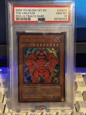 PSA 10 2004 the Creator RDS-EN005 Ultimate Rare 1st Edition (MISLABEL) eBay Cert-image