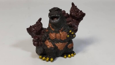 ☆ Godzilla Kaijyuo Club 2003 Bandai Godzilla & Destroyer (1995) Mini Figure JPN-image