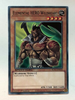 Yu-Gi-Oh! Speed Duel GX: Duel Academy Elemental HERO Wildheart SGX1-ENA10 NM/M-image