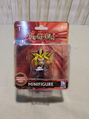 2020 Phat Mojo Series 1 YuGiOh Yami Yugi Mini Figure W/ Card-image