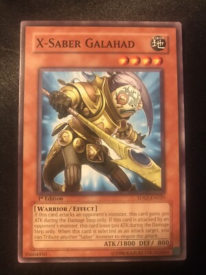 X-Saber Galahad Yugioh Card 1st Edition 5DS2-EN020 Great Condition-image