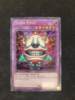 Ojama King SGX1-ENC21 Yugioh Speed Duel GX: Duel Academy Box Secret Rare-image