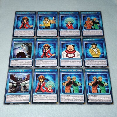 Yugioh Speed Duel GX Midterm Paradox 12 Card 1st Edition Skill Card Set NM SGX2-image