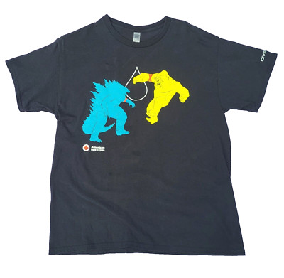 American Red Cross Godzilla vs Kong The New Empire Promotional T-Shirt Large-image