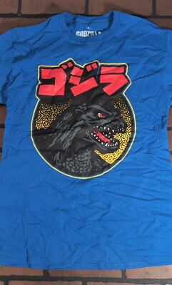 GODZILLA Japanese Headshot Blue T-shirt ~Never Worn~ S M L-image