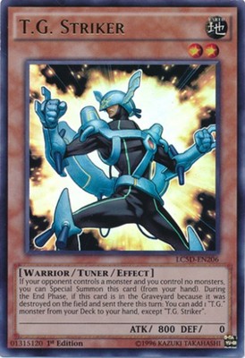 Light Play x 1 T.G. Striker - LC5D-EN206 - Ultra Rare - 1st Edition LC5D Legenda-image