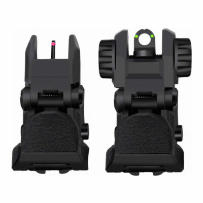 Polymer Fiber Optics Iron Sights Flip-up Front and Rear Sights Combo-image