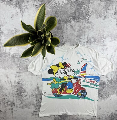 1980 Disney Vintage Americanwear 80S 90S Mickey Mouse Cartoon Y2K T Shirt Tee-image
