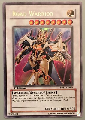 1996 Konami Yu-Gi-Oh! 1st Edition Ultra Rare Gold Foil Light Card Road Warrior-image
