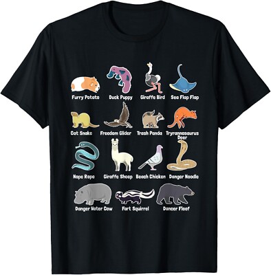 Animals Of The World - Rare Exotic Animals Funny Memes Gift T-Shirt-image