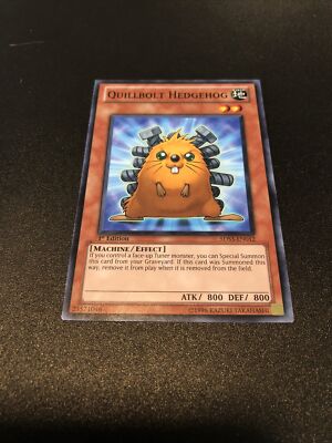 1x Quillbolt Hedgehog - 5DS3-EN012 - Common - 1st Edition NM YuGiOh!  Starter De-image