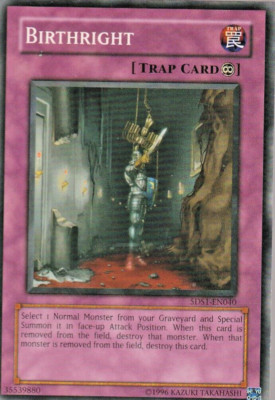 B083 YUGIOH TRAP CARD BIRTHRIGHT 5DS1-EN040-image