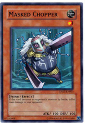 Yugioh! HP Masked Chopper - GX03-EN003 - Super Rare - Limited Edition Heavily Pl-image