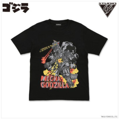 Godzilla Mechagodzilla (1974) T-shirt STUDIO696 Black TOHO Godzilla Store Japan-image