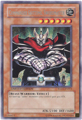 Yu-Gi-Oh Card - HA01-EN013 - COMMANDER GOTTOMS, SWORDMASTER (secret rare) - NM-image