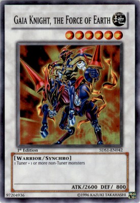 Yugioh 5D's 2008 Starter Deck 5DS1-EN042 Gaia Knight the Force of Earth-image