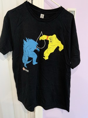 American Red Cross GODZILLA x KING KONG New Empire Movie Promo T-Shirt Large-image