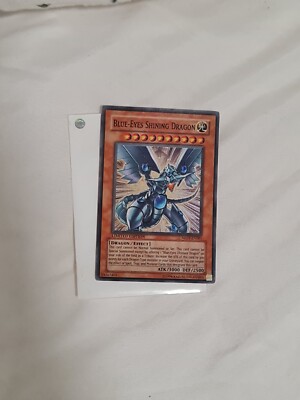 YUGIOH PSA 9 2004 Blue-Eyes Shining Dragon MOV-EN001 Super Rare (STOCK PHOTO)-image