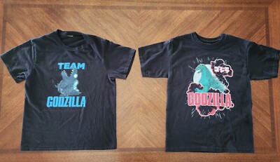 Godzilla Graphic T Shirts Youth Medium Lot Of 2-image