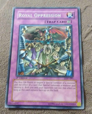 Yu-Gi-Oh! Asian Old Palace Card, Used, Some Wear-image