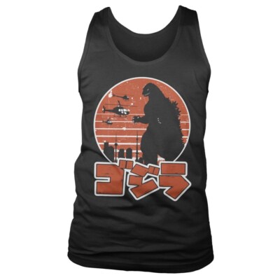 Officially Licensed Godzilla Japanese Logo Tank Top Vest S-XXL Sizes-image