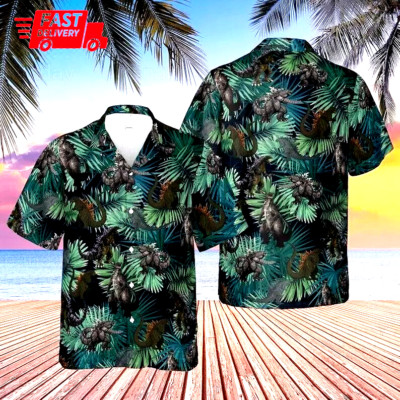 New G0dzilla Shirt, G0dzilla Hawaiian Shirt, G0dzilla Button Shirt US Size S-5XL-image