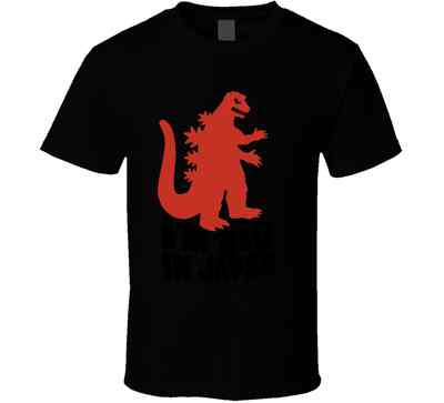 Godzilla Funny I Am Big In Japan Graphic T Shirt 100% Preshrunk Cotton-image
