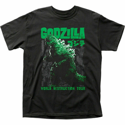 Godzilla World Destruction Tour T Shirt Mens S to 4XL rock-image