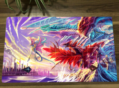 NEW YGO 5d's  Playmat Black Rose Dragon CCG TCG Card Game Mat + Bag-image
