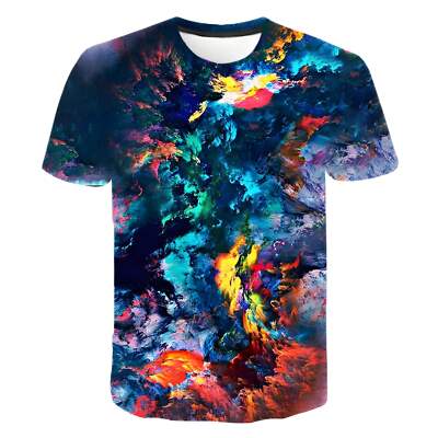 Casual 3D Digital Printed Round Neck T-Shirt for Men and Women - Summer Style Sh-image