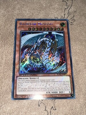 Secret Rare Rainbox Dragon SGX1 Speed Duel English NM Anime Yu-Gi-Oh! GX-image