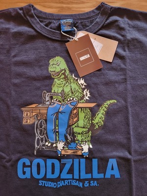 T-Shirt Studio D'Artisan Godzilla  GZ-015 BK Black Size M Made in Japan with Tag-image