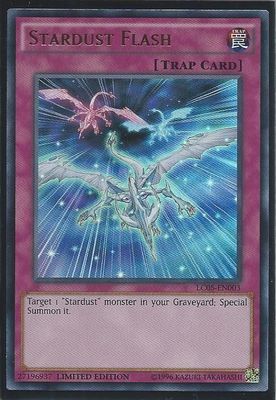 3x YUGIOH LC05-EN003 STARDUST FLASH ULTRA RARE CARD NEAR MINT NM-image