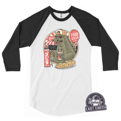Foodzilla T-Shirt Funny Godzilla Shirt Pizza Shirt Food Lover Gift Foodie Tshirt-image