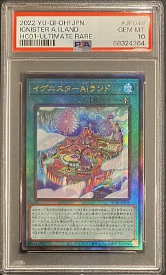 2022 PSA 10 YUGIOH JAPANESE HC01 ULTIMATE RARE IGNISTER AI LAND 🌎-image