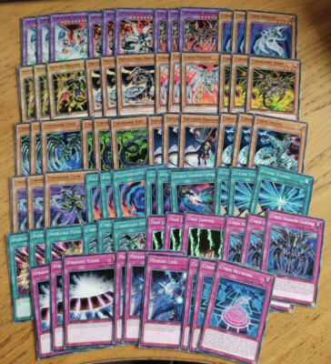 🔥CYBER DRAGON DECK CORE 69 CARDS TOTAL - SGX1 - SPEED DUEL GX BOX - YUGIOH-image