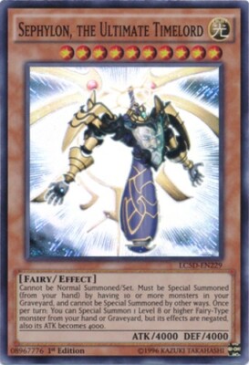 Sephylon, the Ultimate Timelord - LC5D-EN229 - Super Rare - 1st Edition x1 - Lig-image