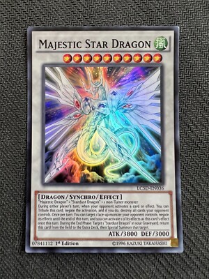 Yugioh Majestic Star Dragon 1st Edition Super Rare LC5D-EN036 NM-image