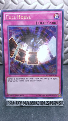 | Yugioh Full House LC5D-EN256 1st Edition Secret Rare VLP 🔥 |-image