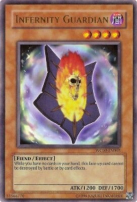 Yugioh! LP Infernity Guardian - WC09-EN003 - Ultra Rare - Limited Edition Lightl-image