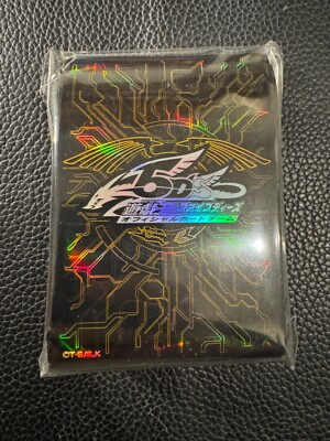 YuGiOh 5D's Official Protector Dragon Coat of Arms Gold Sleeve (100C) New Sealed-image