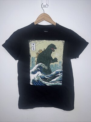 GODZILLA Black T SHIRT Women’s  SIZE M 100% Cotton HORROR SCI-FI MOVIE-image
