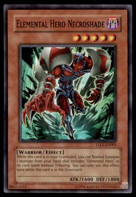 Yu-Gi-Oh! Elemental Hero Necroshade #GX1-EN001 Light Play-image