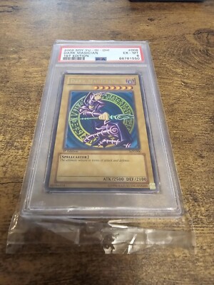 YUGIOH PSA 6 2002 Dark Magician SDY-006 Ultra Rare 1st Edition-image