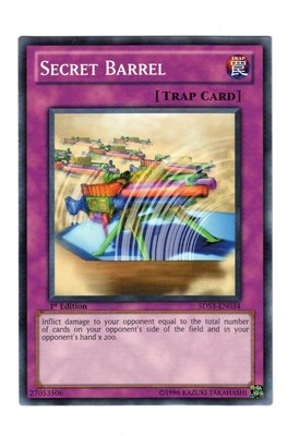 Yugioh- 1X Secret Barrel - Common - 1st Edition - 5DS3-EN034 - Near Mint-image