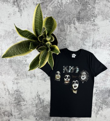 Vintage KISS 2015 Gildan Rock Tour Rap Faded Merch Devil Band Jersey T Shirt Tee-image