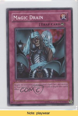 2009 Yu-Gi-Oh! 5D's 2 Starter Deck 1st Edition Magic Drain #5DS2-EN035 READ 0d08-image