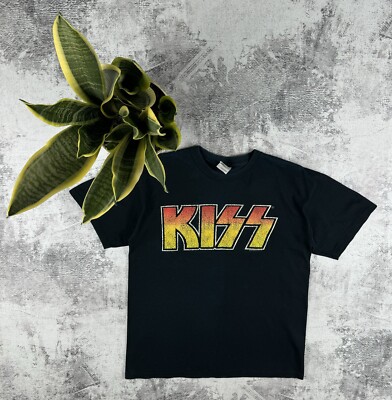 Vintage 90S Kiss 2003 Retro Punk Rock Tour Faded Merch Devil Band Tee T Shirt-image